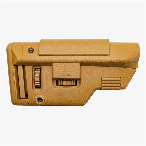 Die B5 Systems Collapsible Precision Stock bietet eine verstellbare Wangenauflage, eine rutschfeste Schulterstütze und M-LOK®-Befestigungsmöglichkeiten.