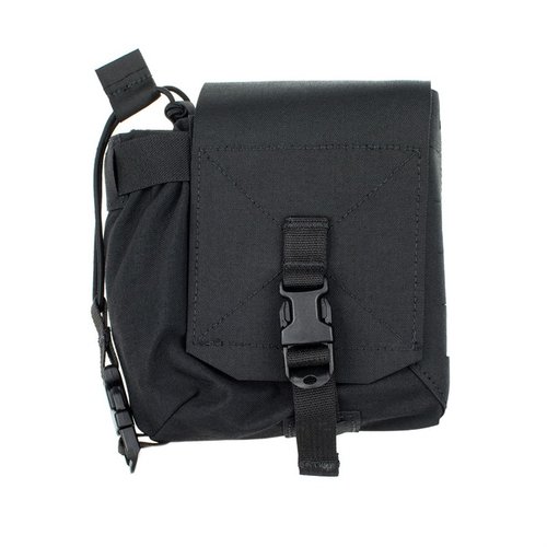 Le Mutant Pouch est une solution de stockage polyvalente, avec deux compartiments, fermeture double et compatible avec divers radios et accessoires.