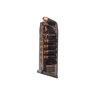 Le chargeur .45 pour Glock® 21/30/41 est durable, résistant aux chocs, facile à démonter et offre une visibilité de tes munitions grâce à son corps translucide.