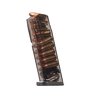 Le chargeur SIG SAUER P320 Compact 9mm de 15 coups est résistant aux chocs, facile à démonter, et te permet de voir ton nombre de munitions grâce à son corps translucide.