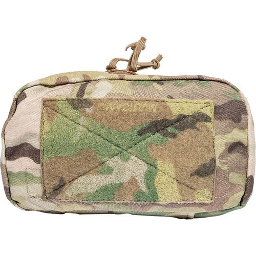 Le Pouch Horizontal E&E de Grey Ghost Gear est idéal pour organiser ton équipement avec des poches, des boucles élastiques et une fenêtre claire, tout en s'attachant facilement.