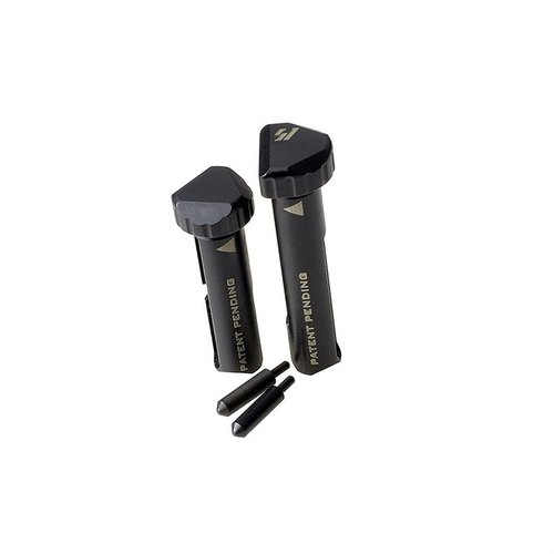 Les Shift Pins de Strike Industries permettent un démontage facile sans outil, avec un mécanisme QD innovant pour un assemblage rapide et une résistance à la corrosion.
