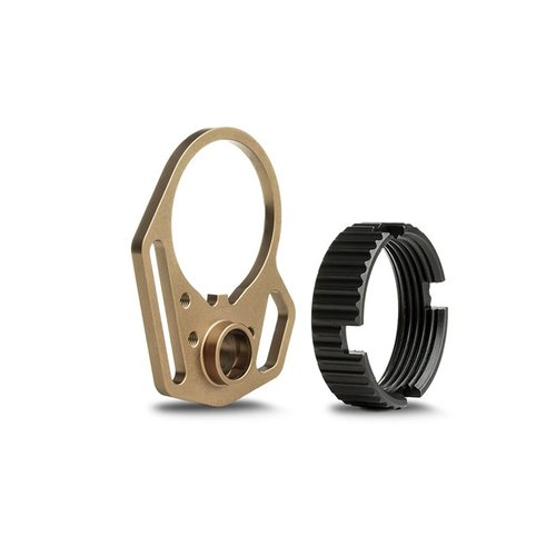Améliore ton AR avec l'Ultralight Multi-Function End Plate et l'Anti-Rotation Castle Nut de Strike Industries, légers, anodisés et sans besoin de peening.