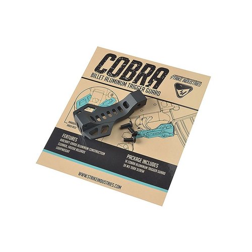 Il Cobra Billet Aluminum Trigger Guard offre un design elegante in alluminio aeronautico, assistenza al caricamento del caricatore e un punto di indicizzazione sicura per il dito.