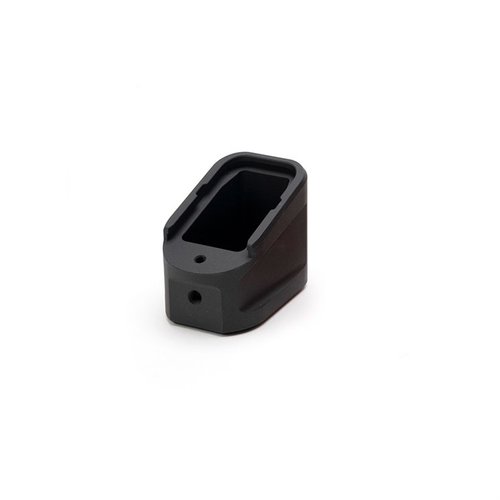 Améliore le rechargement avec le Strike Industries Aluminum Extended Magazine Plate pour GLOCK G17, ajoutant jusqu'à 5 balles 9mm et un design sans accrochage.