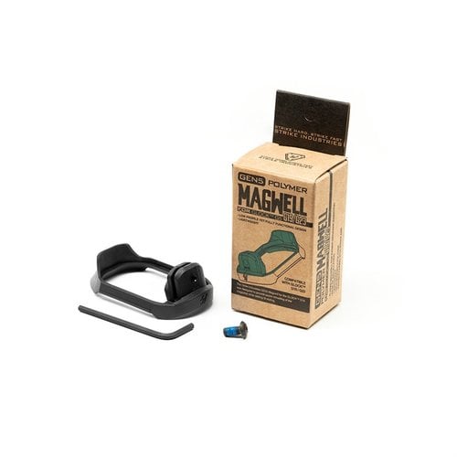 Améliore tes recharges avec le Magwell GEN5 pour GLOCK™ G19, offrant un support de prise optimal, une installation facile et un design léger en polymère résistant.