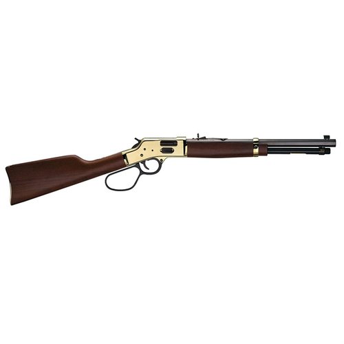 Der BIG BOY BRASS 44 MAGNUM/44 SPECIAL bietet dir eine traditionelle Optik, Zuverlässigkeit und Präzision mit einem 16,5" Lauf und 10 Schuss Magazin.