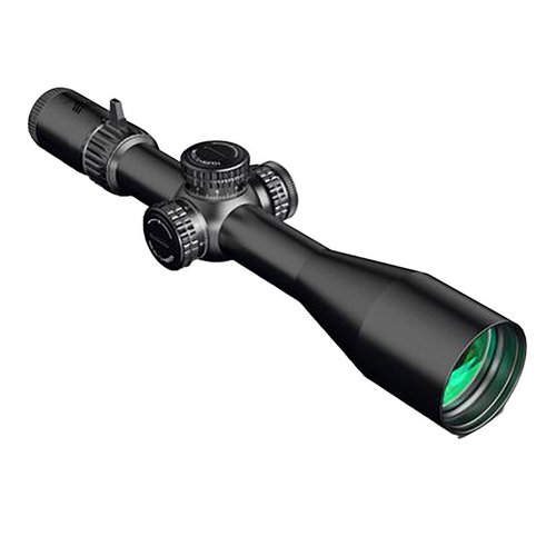 Le Warhawk 2-10x44 FFP offre une optique claire, une construction robuste, un tube de 34mm, une réticule illuminé compatible vision nocturne et des tourelles verrouillables.