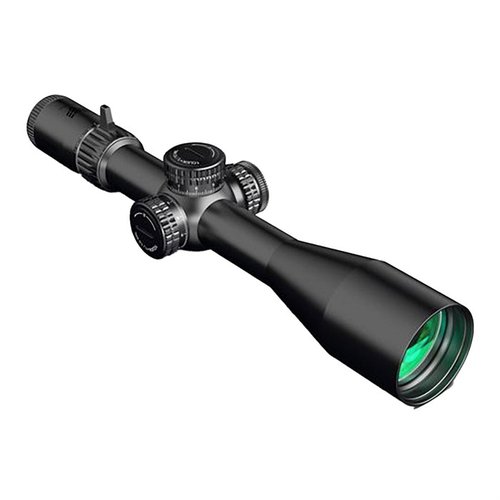 Il Warhawk 3-15x50 FFP offre ottiche di alta precisione, reticolo illuminato, tubi da 34mm per regolazioni superiori e torrette bloccabili per un'ottima esperienza di tiro.