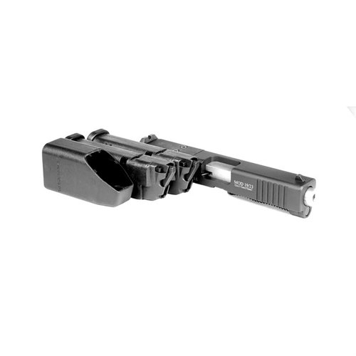 Transforme ton Glock 19/23 Gen 3 en 22lr pour économiser lors des séances de tir, avec deux chargeurs de 10 coups et un sac de rangement inclus.
