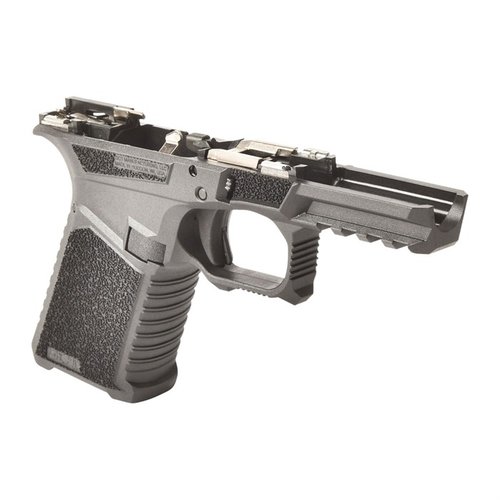 Il telaio SCT 19 offre ergonomia avanzata, compatibilità con parti Glock Gen 1-3, e un design robusto con picatinny rail per accessori.