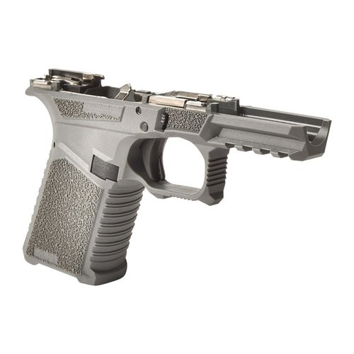 Le cadre SCT 19 offre une ergonomie améliorée, une texture de prise agressive, une compatibilité multi-calibre et un rail Picatinny pour accessoires.