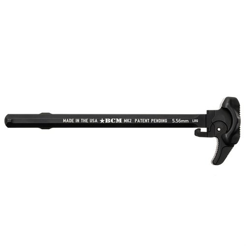 Il BCM Mk 2 Charging Handle offre un design ambidestro, canali di scarico per gas e una superficie di presa senza punti di cattura, garantendo prestazioni robuste.