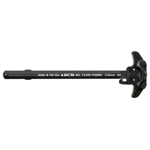 Le BCM Mk 2 Charging Handle offre un design ambidextre, des canaux d'échappement pour réduire la gaz, et une construction robuste en aluminium 7075 T6.