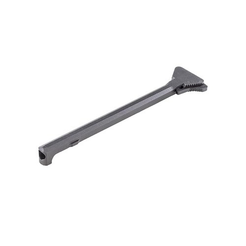 Der AR-15 Retro 601 Style A1 Triangle Charging Handle aus 6061 Aluminium bietet eine langlebige anodisierte Oberfläche und ist in Schwarz oder Grau erhältlich.