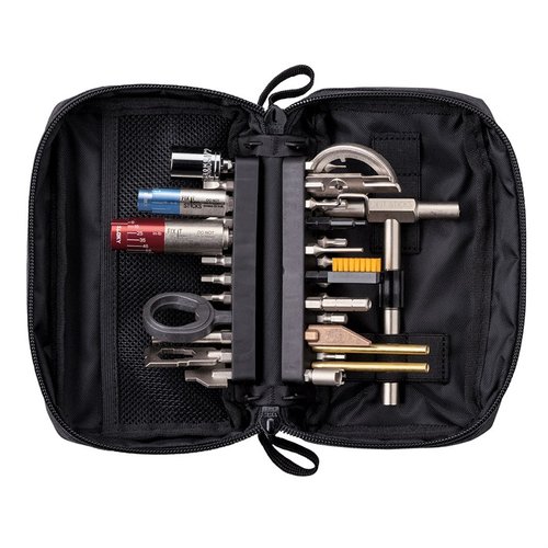 Das Fix It Sticks "The Works" All-In-One Combo Tool Kit bietet dir eine kompakte Sammlung hochwertiger Werkzeuge für präzise Wartung und Reparatur von Feuerwaffen.