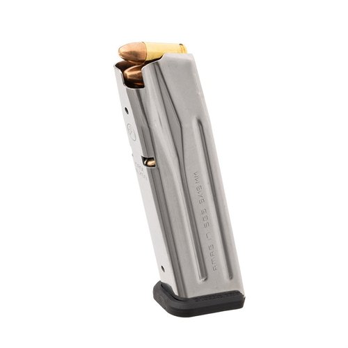 Le chargeur AMAG 17 SG9 de Magpul offre une capacité de 17 cartouches, un corps en acier inoxydable, et des indicateurs de capacité pour une fiabilité optimale.