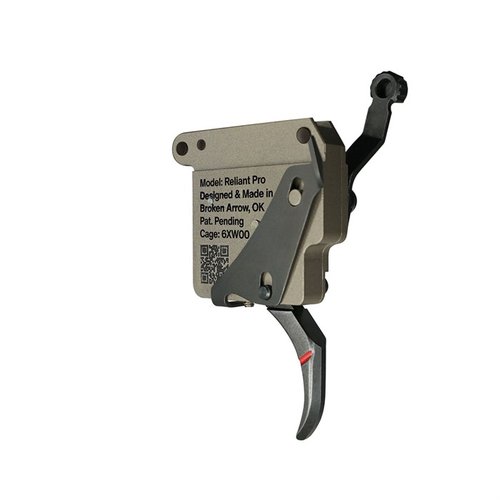 Der RELIANT PRO Drop-In Trigger für Remington 700 bietet einfache Installation, Anpassung der Abzugsgewicht und zuverlässige Sicherheit für Bolt-Action-Gewehre.
