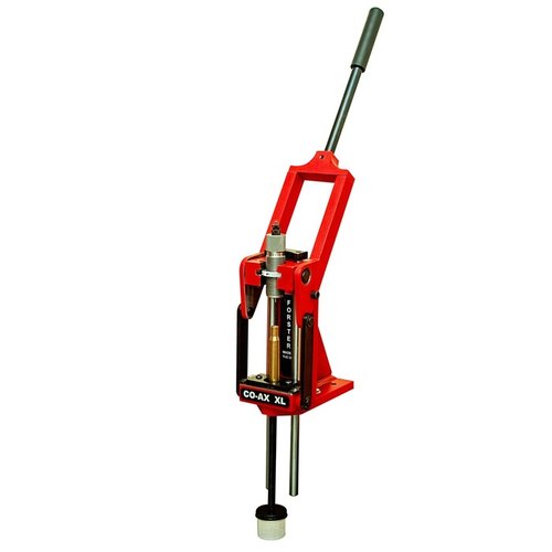 Die CO-AX XL Presse von Forster bietet dir die Möglichkeit, 1" 1/4" und 7/8" Dies zu verwenden, mit herausragender Stabilität und einem sanften Bedienerlebnis.