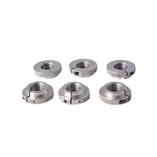 Die CO-AX XL Adapter Lock Ringe von Forster ermöglichen eine sichere Verbindung für deine Co-Ax XL Presse mit 1-1/4"-7/8" Gewinde, erhältlich im 6er-Pack.
