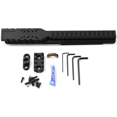Améliore ton Ruger® Mini-14® ou Mini Thirty® avec le Hannibal Rail, un support optique précis, permettant de monter un micro red dot et d'autres accessoires.