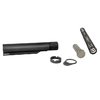 Il buffer tube Geissele Premium Mil-Spec in alluminio 7075-T6 offre 6 posizioni, mentre la molla Super 42 migliora affidabilità e riduce il rumore.