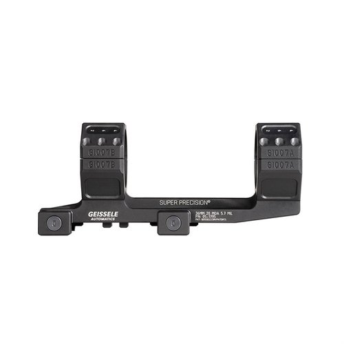 Il Super Precision® Zero Compromise Scope Mount offre robustezza, installazione rapida, 20 MOA di inclinazione e precisione senza pari per i tiratori a lungo raggio.