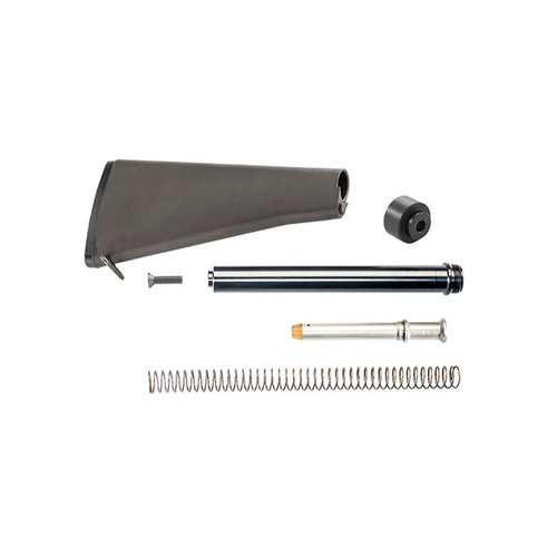 L'AR-15 A2 MIL-SPEC BUTTSTOCK offre una costruzione robusta con assemblaggio di stock, trap door buttplate e rear swivel per prestazioni ottimali.