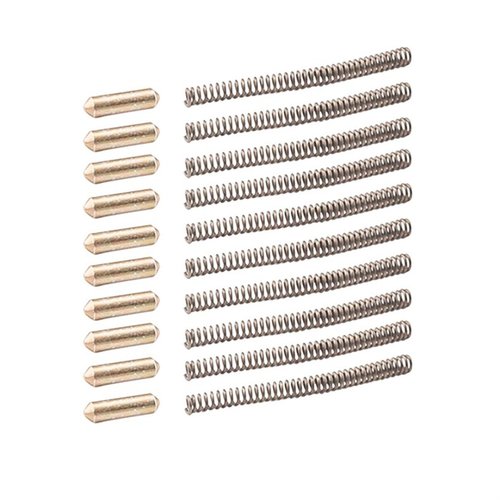Ce pack de 10 ressorts et détentes de takedown AR-15 est idéal pour un montage fiable et rapide de ton arme. Parfait pour les passionnés de tir!