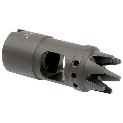 Der AK12 Muzzle Brake von Midwest Industries reduziert den Rückstoss, ist aus Werkzeugstahl mit Phosphatbeschichtung gefertigt und kommt mit einer neuen Crush Washer.