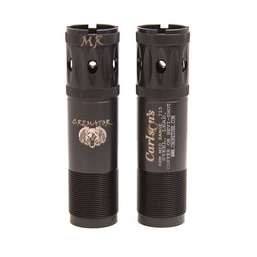 Les chokes portés Cremator® de Carlson's offrent une technologie Triple Shot pour des tirs plus précis, moins de déformation des billes et des motifs plus denses.