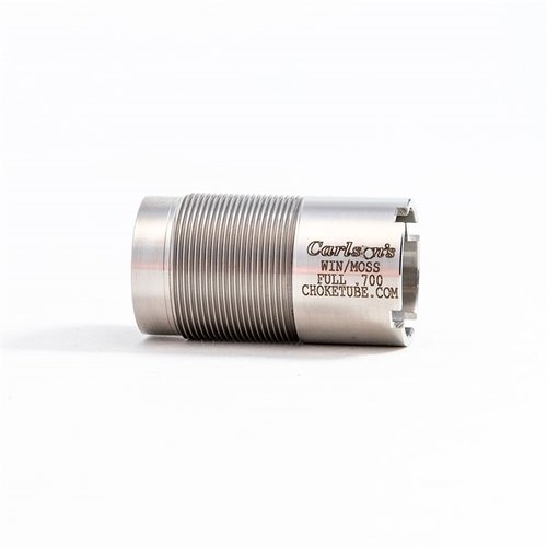 Les chokes en acier inoxydable 17-4 de Carlson's pour Winchester offrent durabilité, polyvalence et une garantie à vie, parfaits pour tes tirs avec des fusils 12 et 20 ga.