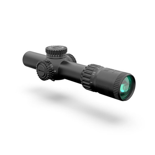 Le WARHORSE 1-6X24mm FFP offre une transition fluide entre 1x et 6x, une clarté exceptionnelle et 12 réglages d'illumination pour tous tes scénarios de tir.