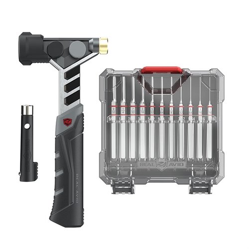 Il set Master Hammer e Accu-Punch offre strumenti di alta qualità per l'assemblaggio e la manutenzione delle armi, garantendo precisione e protezione.