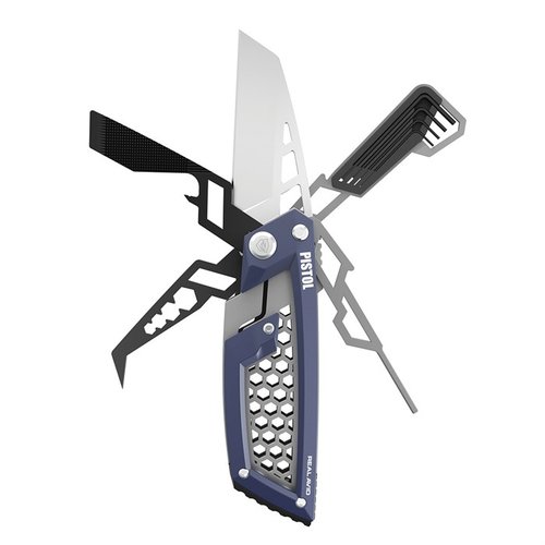 Le PISTOL GUN TOOL EDGE de REAL AVID est un outil multi-fonction élégant et durable, parfait pour l'entretien de ton pistolet avec ses lames et clés ajustables.