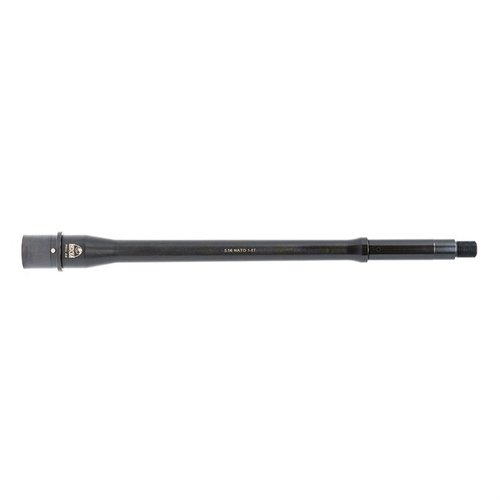 Il canna Faxon GUNNER 5.56 NATO offre un profilo unico per massima versatilità, resistenza al calore e precisione superiore, testata e rifinita in Nitride.