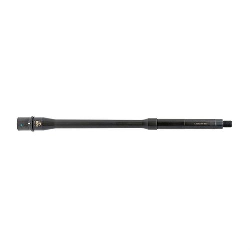 Découvre les canons DUTY 5.56 NATO de Faxon Firearms, fabriqués en interne, testés pour la précision, avec un profil Gov't/Socom et un fini Nitride.
