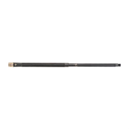 Der MATCH 6MM ARC Lauf von Faxon bietet eine perfekte Balance zwischen Haltbarkeit und Gewicht, mit 5R-Rifling für hohe Präzision und Nitride-Beschichtung für Langlebigkeit.