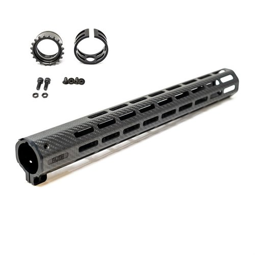 Der Faxon Streamline Carbon Fiber Handguard ist 40% leichter als Aluminium, bietet 8 M-LOK Slots für Zubehör und schützt deine Hand vor Hitze.