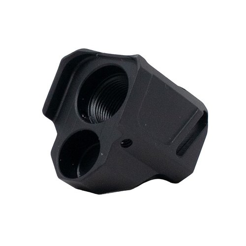 Il compensatore Faxon EXOS-553 per Glock® Gen 5 riduce il rinculo e il movimento della bocca, migliorando la consistenza e l'affidabilità dei colpi.