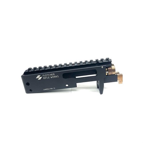 Ricevitore sostitutivo per Ruger® 10/22® Takedown, lavorato CNC in alluminio, con finitura anodizzata nera; consente la rimozione di bolt e estrattore senza smontare il grilletto.