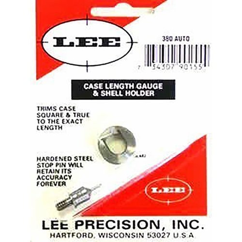 Der CASE LENGTH GAUGE von LEE PRECISION ist ein präzises und einfaches Werkzeug, um die Länge zu trimmen und den Hülsenmund zu begradigen. Ideal für 380 AUTO!