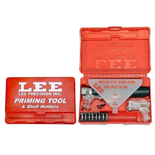 Das AUTO PRIMING TOOL KIT von LEE PRECISION bietet eine praktische Aufbewahrung, 8 Shell Holder und ist mit über 130 Patronen kompatibel.