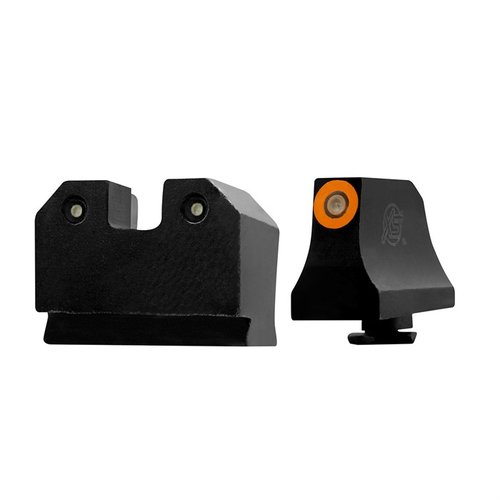 Les R3D Night Sights offrent une visibilité optimale avec leur technologie Ember Glow Dot, parfaits pour un tir rapide et précis, même en faible luminosité.