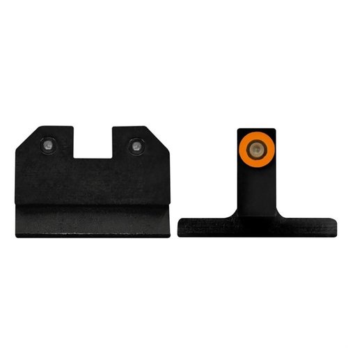 Le R3D Night Sights per HK VP9 offrono un'illuminazione tritium brillante, contrasto ottimale e tecnologia Ember Glow Dot per visibilità in condizioni di scarsa luce.