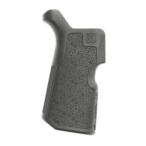 Il Kung Fu Grip offre un angolo di 12º per una postura naturale, riduce l'affaticamento della mano e migliora il comfort su piattaforme AR15/M4 e AR10/SR25.