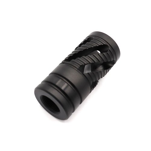 Der Kidd .22 Muzzle Brake reduziert den Rückstoss, hat 1/2"-28 Gewinde, ist aus schwarzem blued chromoly und sieht an deiner Ruger 10/22 einfach klasse aus!