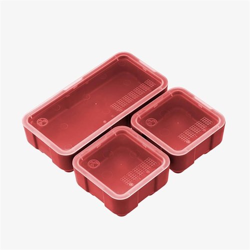 Les DAKA Bins sont parfaits pour organiser tes pièces et accessoires, avec des couvercles transparents, robustes et empilables, compatibles avec le DAKA GRID.