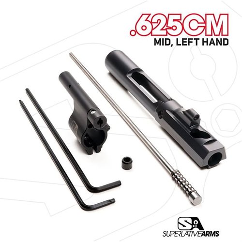 Le système de piston ajustable AR-15 de Superlative Arms réduit le recul, fonctionne plus proprement et permet des tirs plus rapides grâce à son mode Bleed Off®.