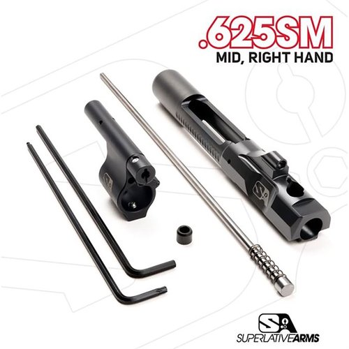 Le système de piston ajustable AR-15 de SUPERLATIVE ARMS réduit le recul, fonctionne plus proprement et permet un ajustement facile sans contamination.